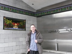  MG outside Persian carpet museum